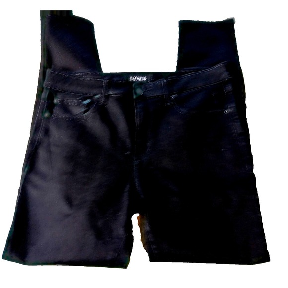 Express Jeans Mens  Hyper Stretch Skinny Pants Size 34x32 Black‎ - Picture 1 of 8